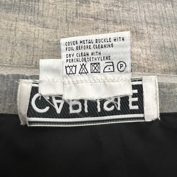 Vintage Carlisle 100% Silk Polka Dot Wide Leg Pants with Belt Black White Size 4 - Picture 10 of 14